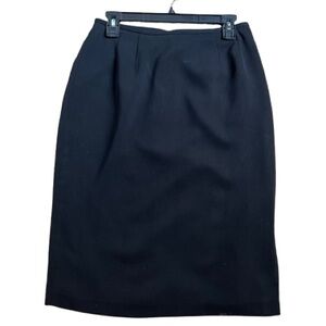 Kasper Pencil Skirt‎ Black Size 8